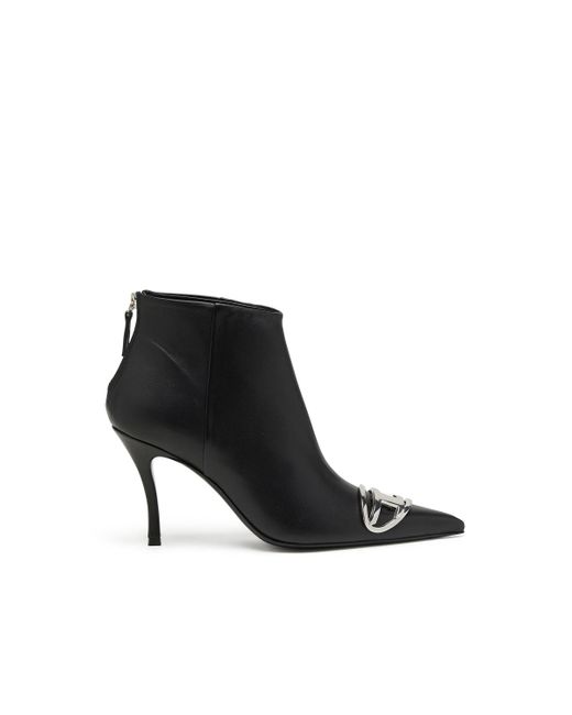 DIESEL Black D-venus-leather Ankle Boots