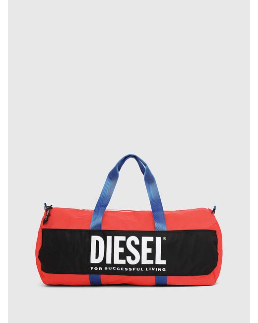 DIESEL Synthetic Bbag-uffle Beach Duffle Bag With Logo in Red for Men - Lyst