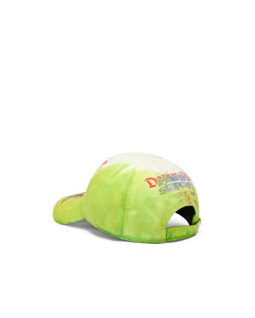 メンズ DIESEL Baseball Cap With Bandana Prints Green