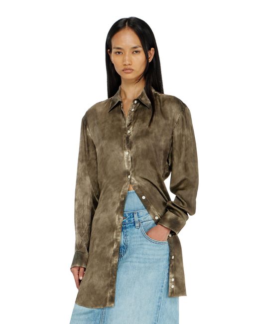 DIESEL Green Long Shirt