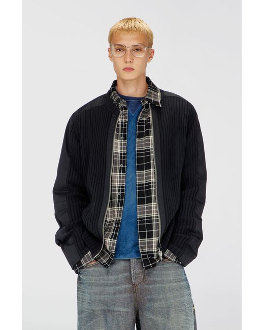Cardigans di DIESEL in Black da Uomo