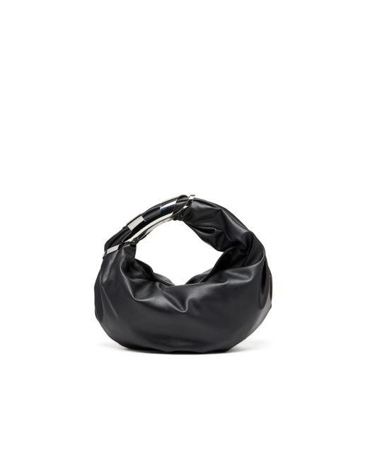 Grab-D S-Borsa hobo con manico Oval D di DIESEL in Black