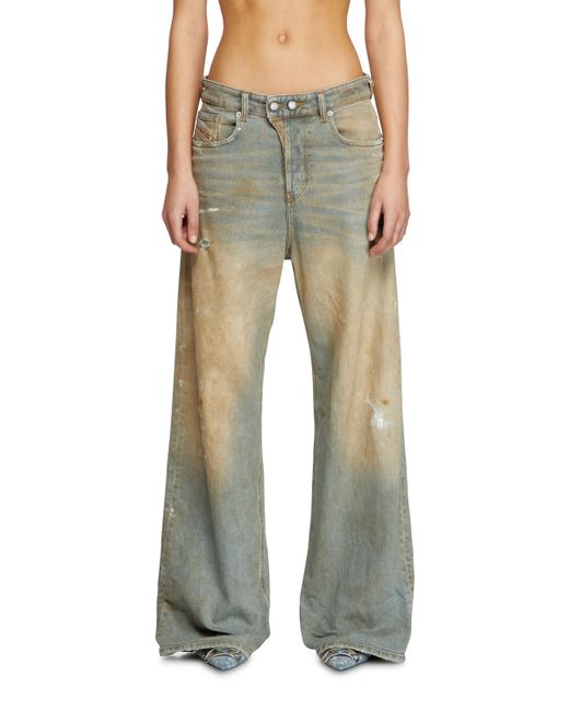 DIESEL Green Relaxed Jeans
