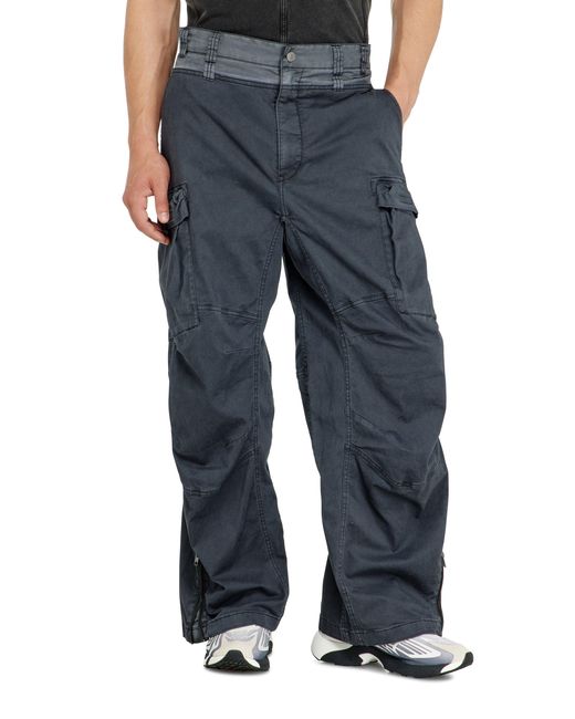 DIESEL Blue Cargo Pants for men