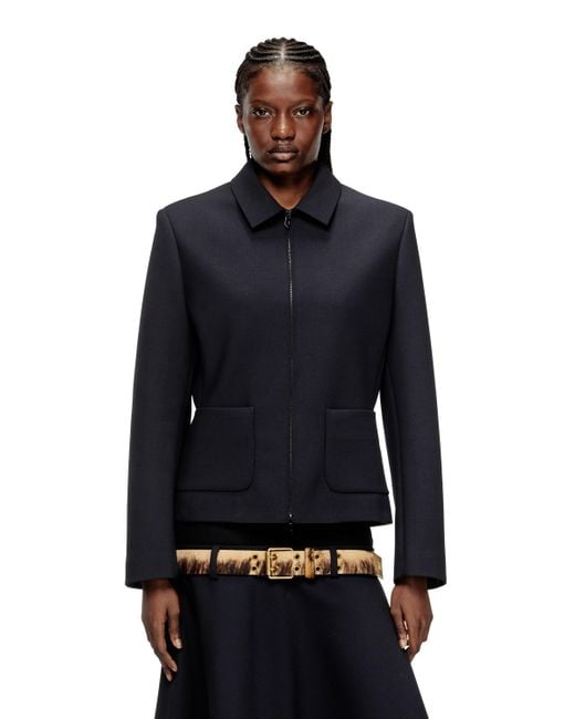 DIESEL Blue Collared Jacket