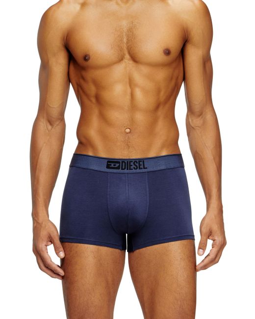 DIESEL Blue Three-Pack Of Plain Boxer for men