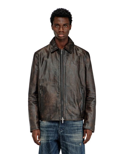 DIESEL Black Coach Jacket for men