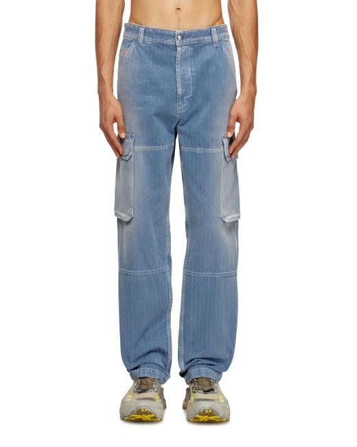メンズ DIESEL レギュラー Jeans Blue