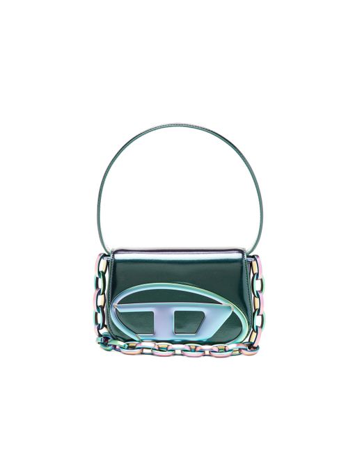 DIESEL Blue 1Dr-Iconic Shoulder Bag With Iridescent Effect