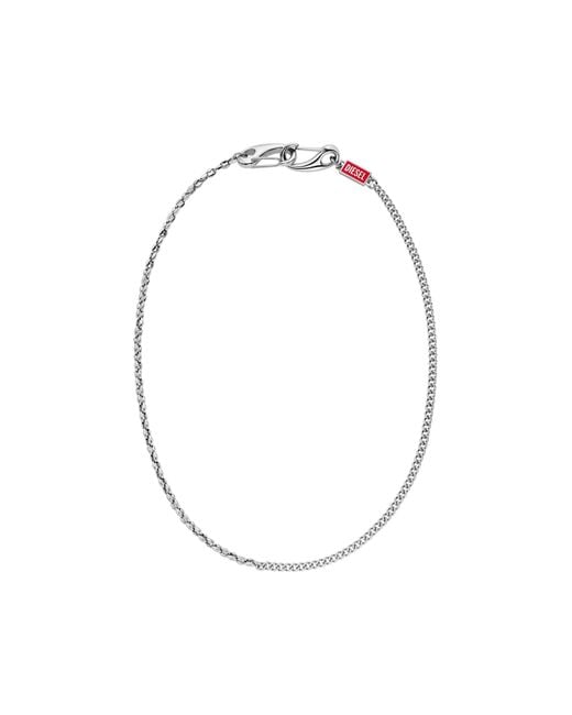 DIESEL Multicolor Stainless Steel Multi-Wear Chain Necklace