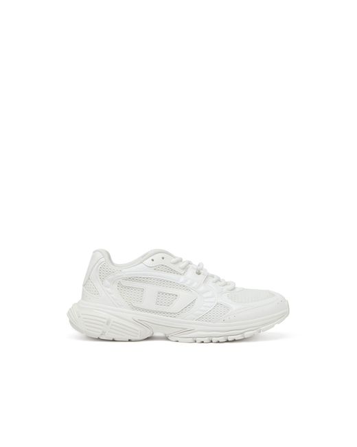 DIESEL White S-Pro-V-Dense-Mesh Sneakers With Oval D Logo for men