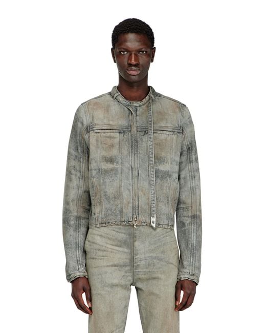 DIESEL Gray Jacket for men