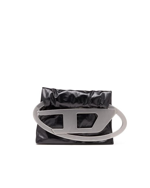 DIESEL Black Big-D-Clutch Bag