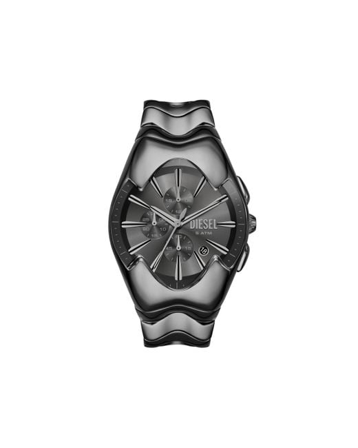 DIESEL Mercurial Chronograph Stainless Steel Watch in Black for