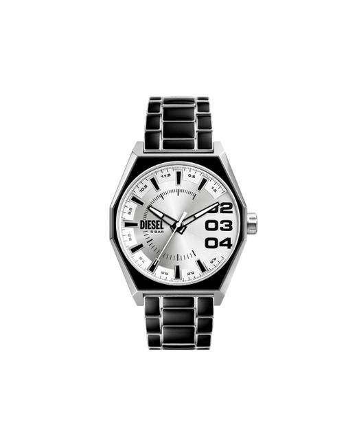 Orologio Scraper con cinturino in acciaio inossidabile di DIESEL in Black da Uomo