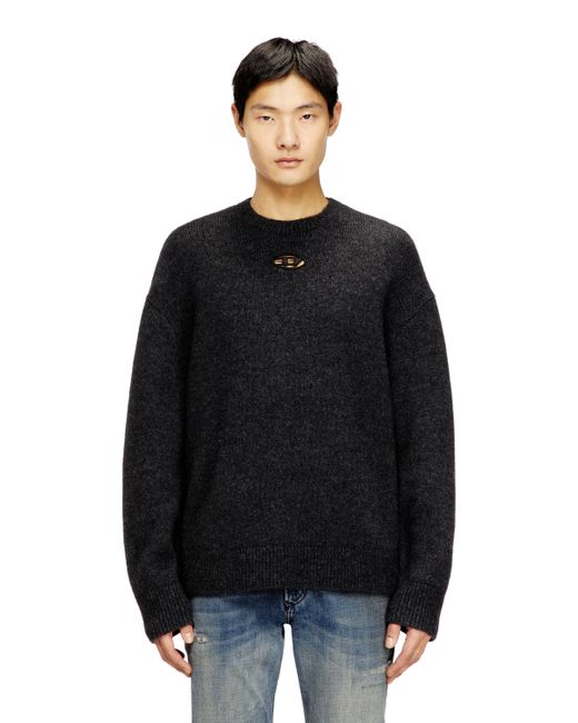 Jersey De Mezcla De Lana Y Alpaca DIESEL de hombre de color Black