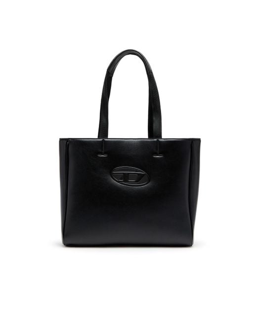 DIESEL Black Holi-d-square Shopper In Bonded Neoprene