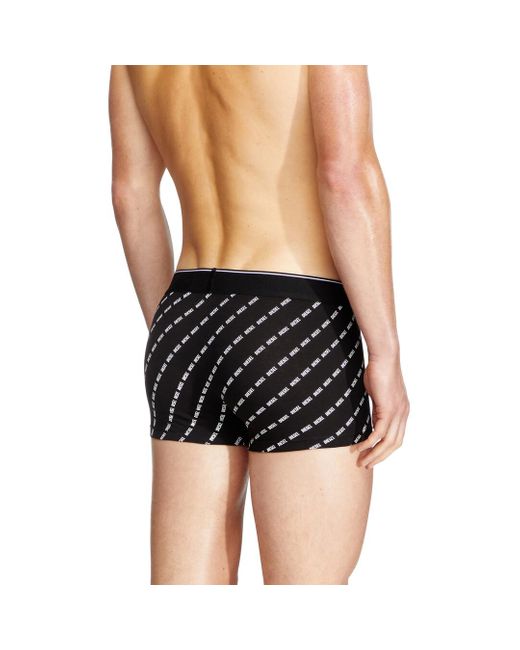 DIESEL Black Three-Pack Boxer Briefs With Diagonal Logo for men