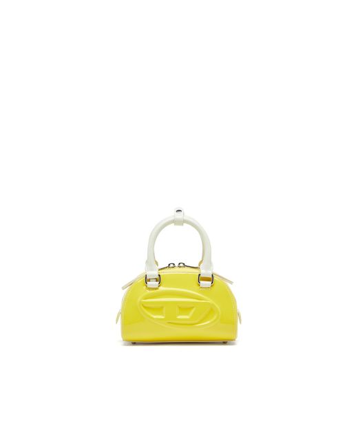 DIESEL Yellow 1Dr Dome-Small Bowling Bag With Naplak Effect