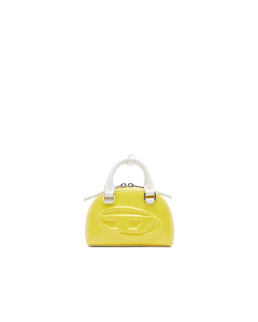 DIESEL Yellow 1Dr Dome-Slim Bowling Bag With Naplak Effect