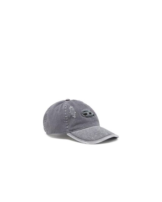 DIESEL Gray Baseball Cap for men