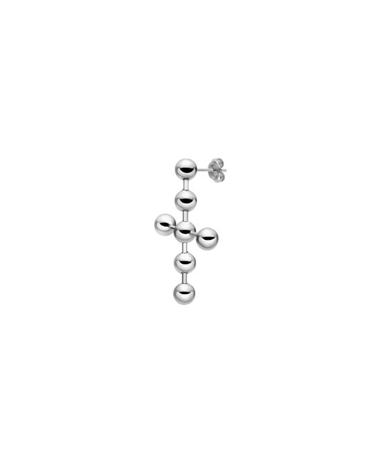 DIESEL Metallic Stainless Steel Drop Earring