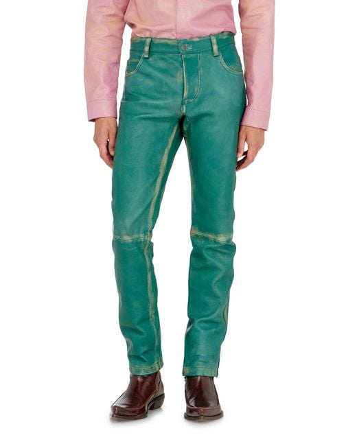 DIESEL Green Pants for men