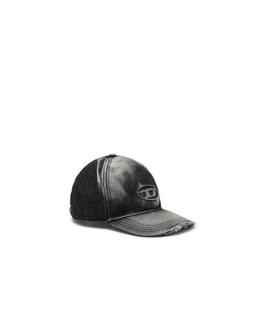 DIESEL Black Baseball Cap for men