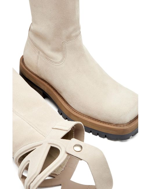 DIESEL White D-Texan-High And Low Texan Biker Boot