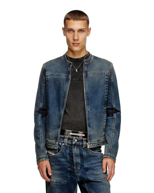 Giacca Stile Moto di DIESEL in Blue da Uomo