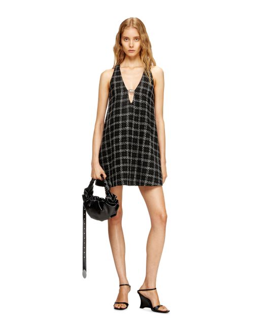 DIESEL Black Grab-d S-small Scrunched Hobo Bag In Shiny Pu