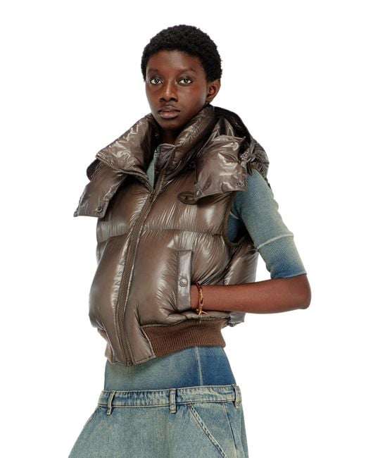 DIESEL Brown Down Vest