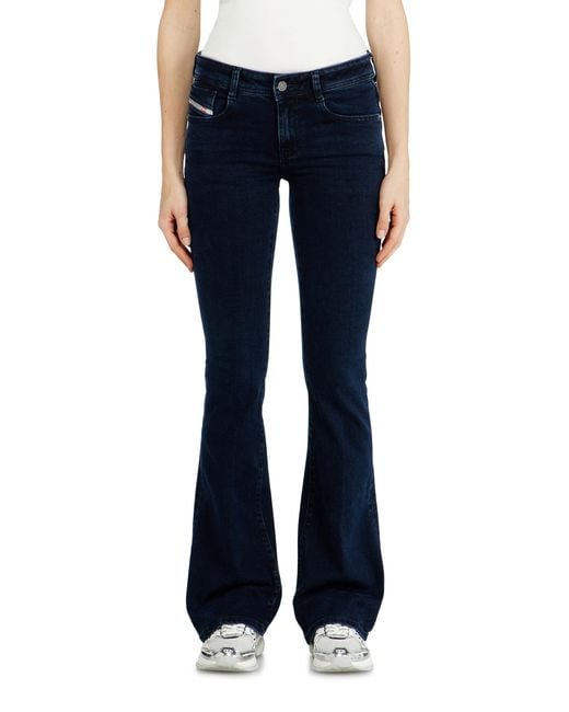 DIESEL Blue Bootcut Jeans Low Waist 1969 D-Ebbey, Dark, Zip Fly
