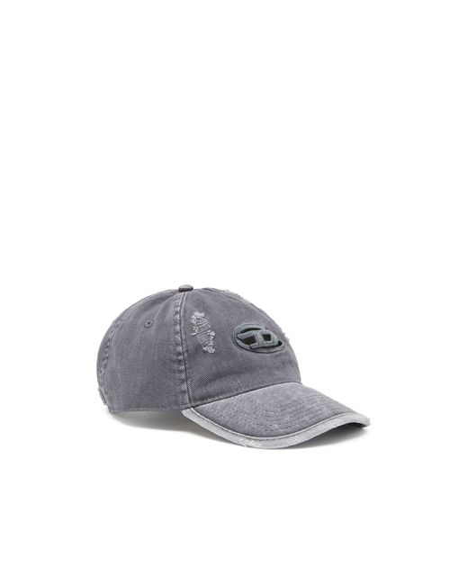 DIESEL Gray Baseball Cap for men
