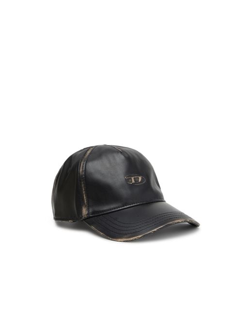 DIESEL Black Baseball Cap for men