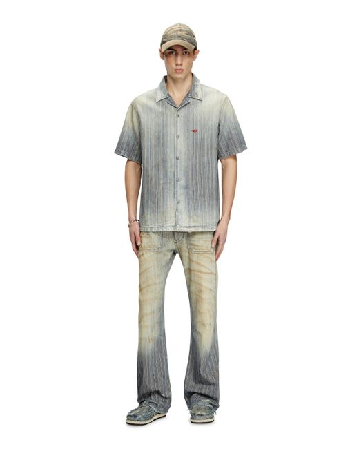 メンズ DIESEL D-nabil シャツ Gray