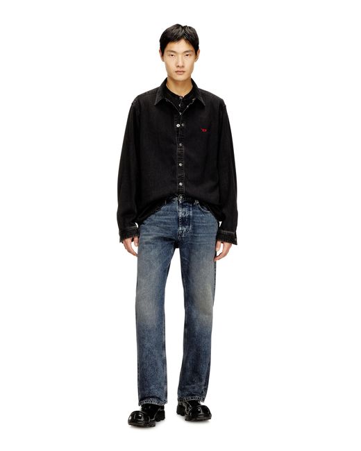 DIESEL Blue Relaxed Jeans for men