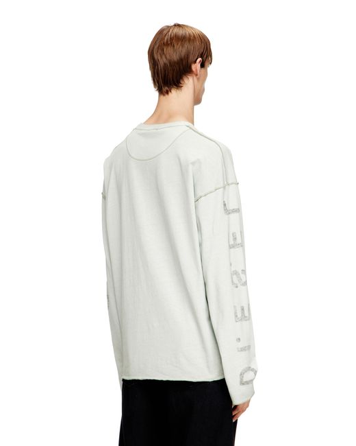 DIESEL ホワイト 長袖Tシャツ DIESEL メンズ ホワイト 長袖Tシャツの通販はau PAY マーケット - 輸入
