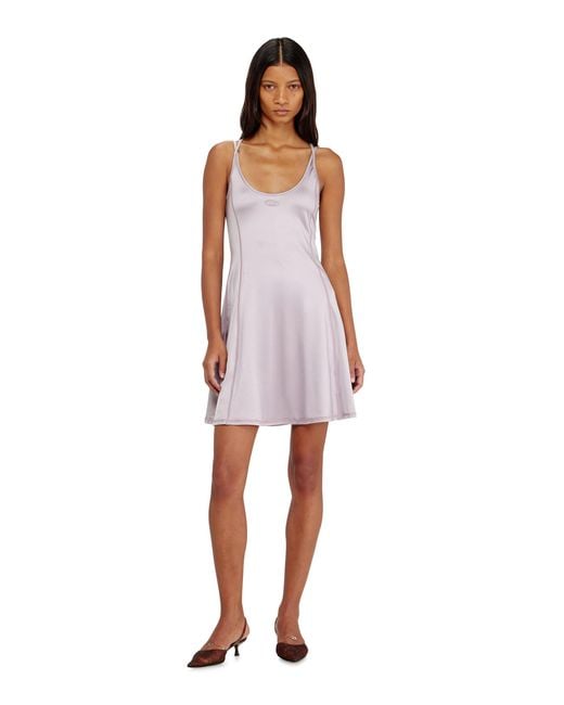 DIESEL Multicolor Fluid Mini Dress With Double Straps