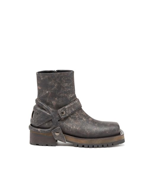 DIESEL Brown D-Texan-Harness Boots for men