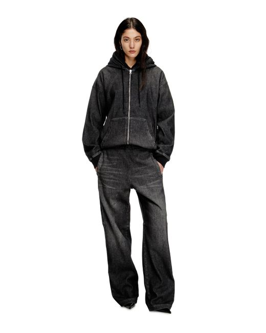 DIESEL Relaxed D-Martyans Track Denim Black