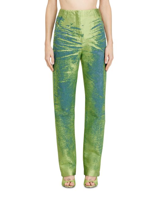 DIESEL Green Slim Jeans High Waist D-Drelian