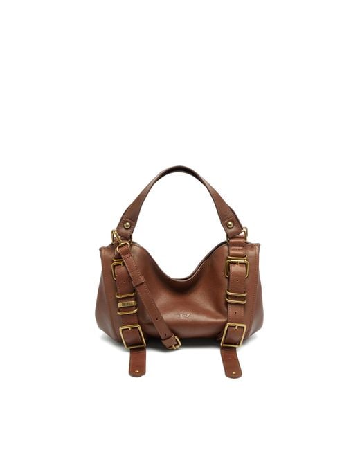 DIESEL Brown D-One-Small Top-Handle Bag