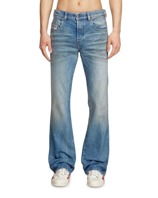 DIESEL Blue Bootcut Jeans for men