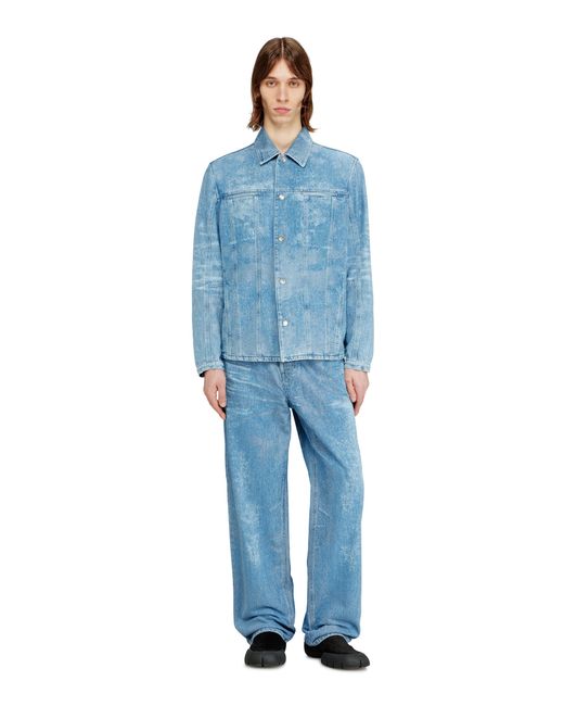 DIESEL Blue Jacket for men