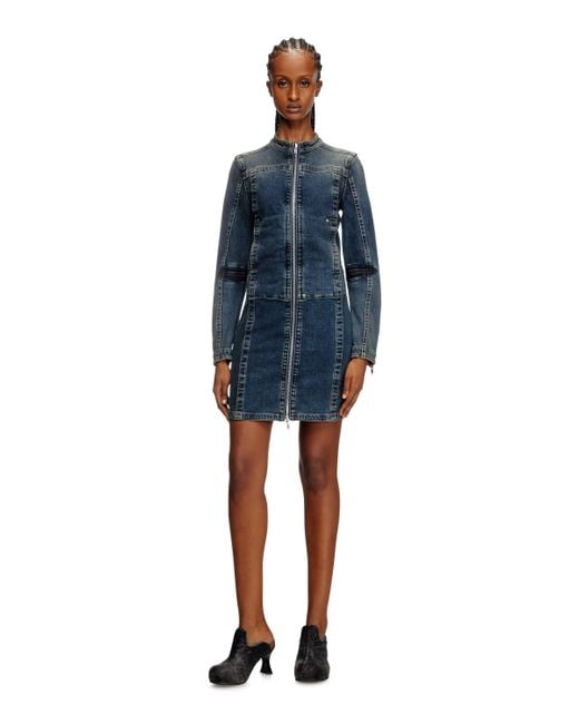 Vestido Corto De Rehab Denim DIESEL de color Blue