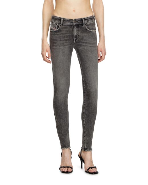 DIESEL Gray Super Skinny Jeans