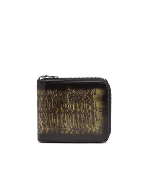 DIESEL Multicolor Zip-around Wallet In Camo-print Leather for men