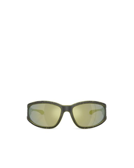 DIESEL Green Rectangular Sunglasses