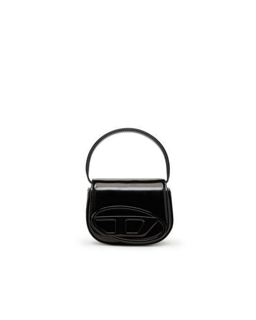 DIESEL Blue 1dr-xs-s-iconic Mini Bag In Mirrored Leather